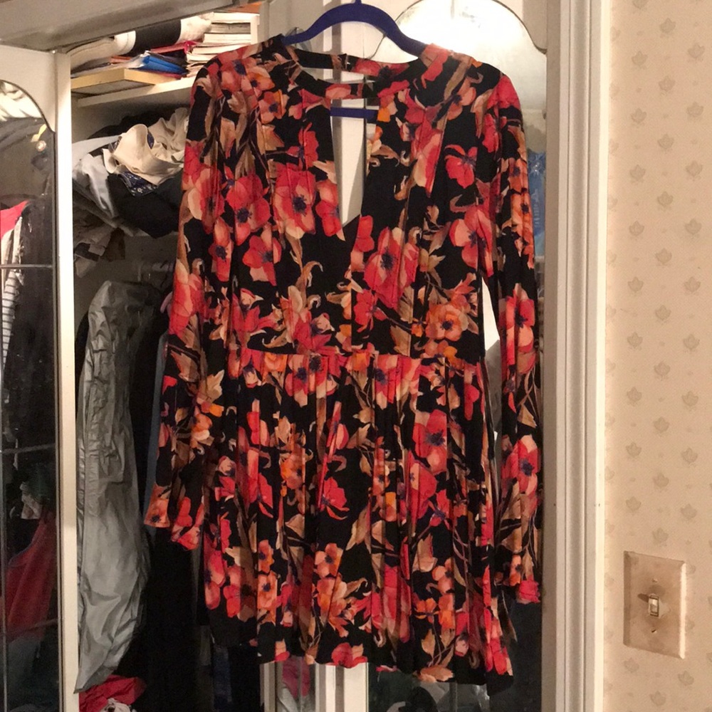 Free people floral dress size 10